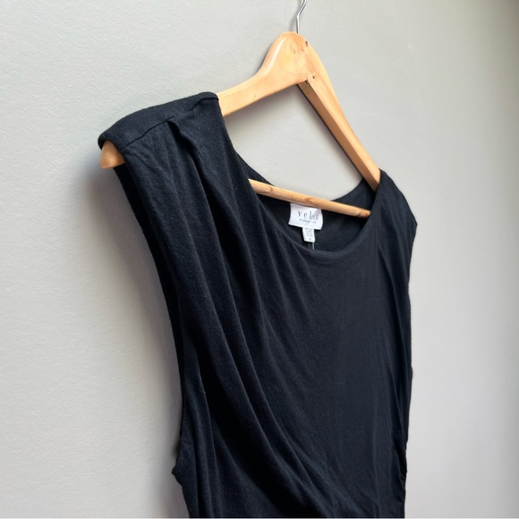Velvet by Graham & Spencer Ruched Black Dress, Size XS - Picture 4 of 7